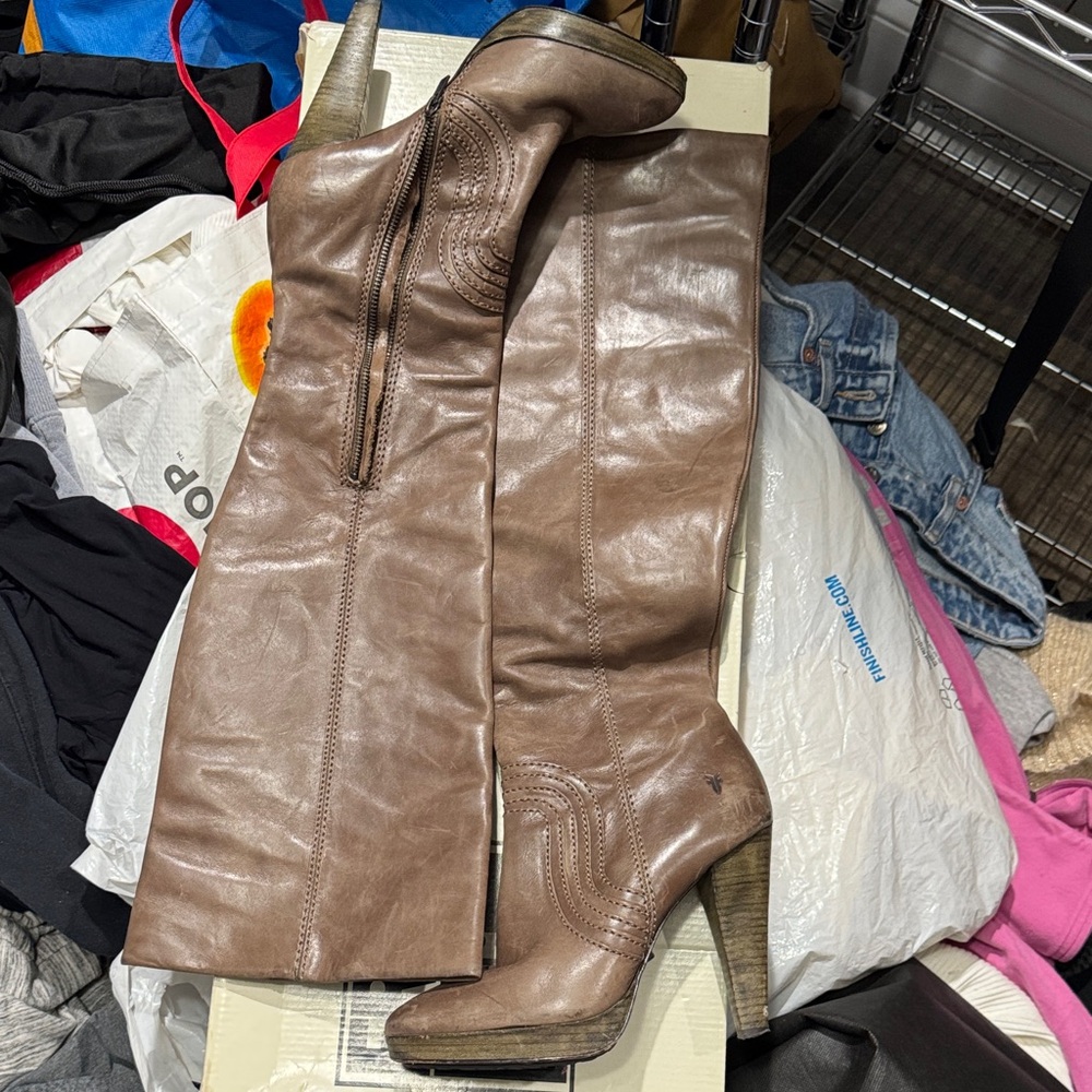 Frye Brown Over the Knee Boots